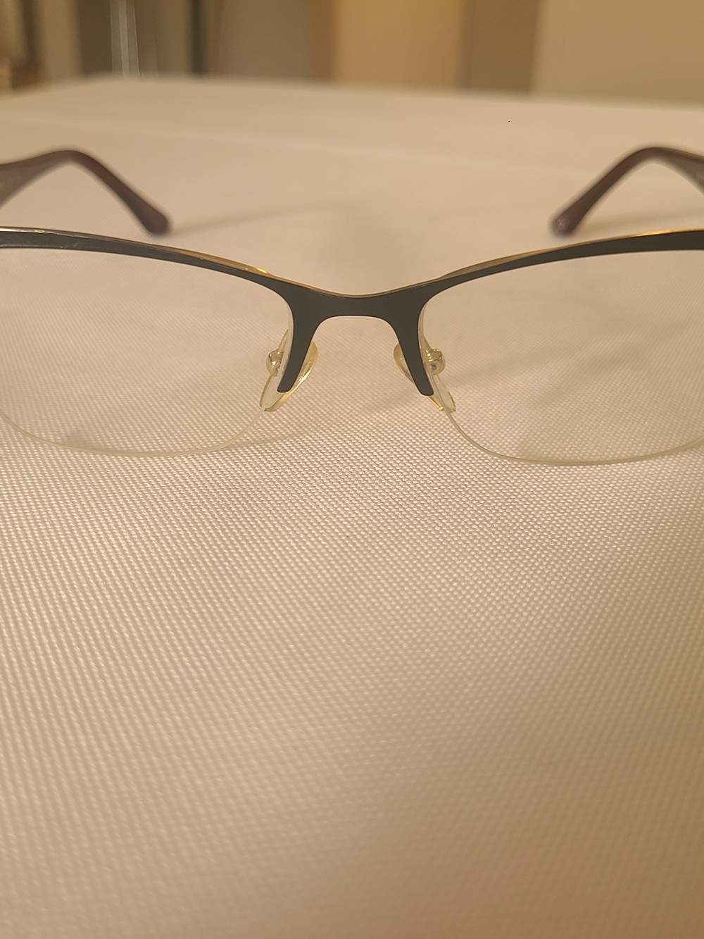 Marie Claire Stylish Women's Semi-Rimless Eyeglasses - Burgundy 53 17 140